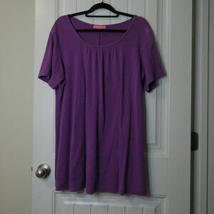Woman Within Purlple Tunic 1X
